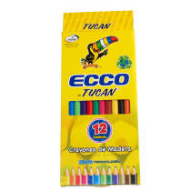 Crayón Ecco Largo 12 Colores