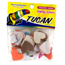 FOAMY CALCOMANÍA CORAZONES