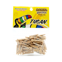 Gancho De Madera 25 Mm Natural