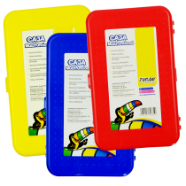 Estuche Plástico Lapices Doble Bandeja (Grande)