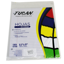 Hoja Bond Línea Carta Bolsa Plástica 100 hojas