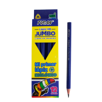 Lápiz HB Triangular Libre De Madera Jumbo Docena