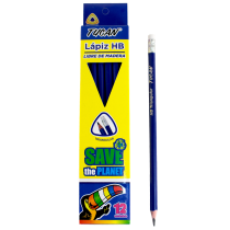 Lápiz HB Triangular Libre de Madera Docena