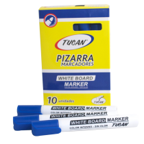 Marcador Pizarra Redondo Azul Unidad