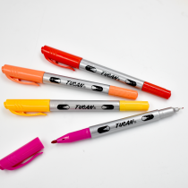 Marcador Fine Liner Doble Punta 12 Colores