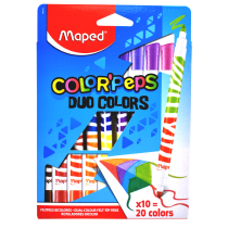 Marcador Maped Duo Color Peps 20 colores