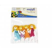 Scrapbook Mini Muñecas Lazos