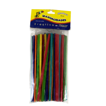 PALETA DE MADERA 3" 150 PCS COLOR