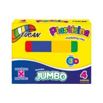 Plasticina Jumbo 4 Colores 