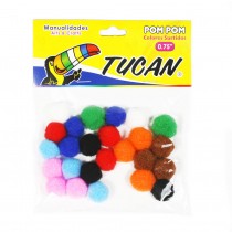 Pom Pom 0.75" 25 P Surtido