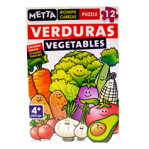 Rompecabezas Verduras y Frutas 20P METTA