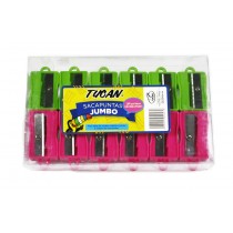 Sacapuntas Plástico Jumbo Docena