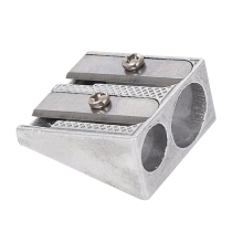 Sacapuntas Metálico Cuña 2 Agujeros 12 Pc