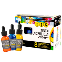 Tinta Acrílica 30 ml Set 8 Colores