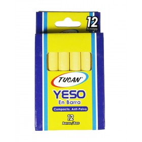 Yeso En Barra 12 Unidades Amarillo