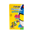 Crayón de Cera Estandar Triangular 48 Colores