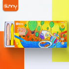Crayón plástico jumbo triangular 12 colores sunny 