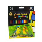 Crayon de Madera Alta Calidad Triangular 24 Colores