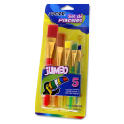 Pincel Mixto Transparente Jumbo 5 Unidades