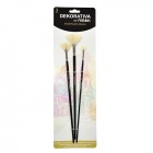 Set 3 Pincel Blanco Abanico Dekorativa